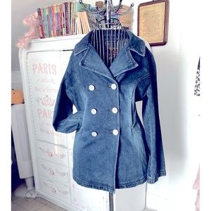 Vintage rare find double breasted denim blazer